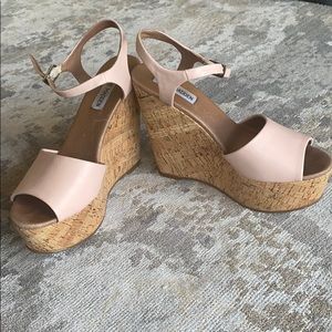 Steve Madden wedge cork heel